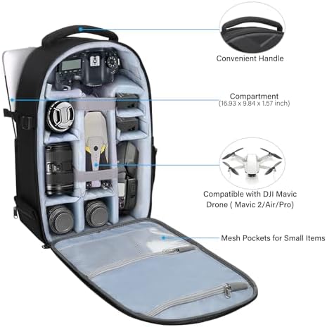 MOSISO Camera Backpack, Photography Camera Bag Waterproof Hardshell Case - Image 2