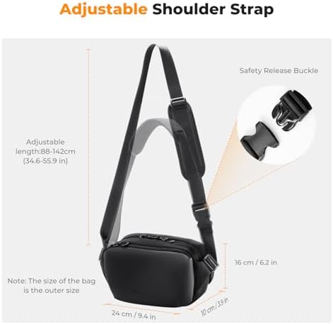 K&F CONCEPT Small Camera Sling Bag Everyday Shoulder Bag - Image 6
