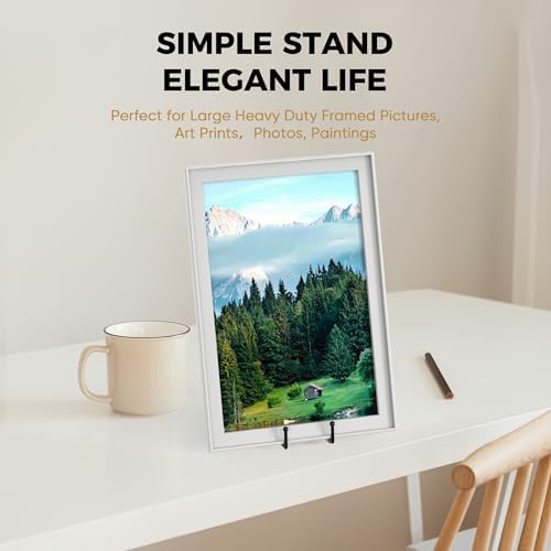 TR-LIFE 14 Inch Black Metal Plate Stand (3 Pack) - Heavy Duty Display Easel Holder for Large Picture Frames, Plates and Signs - Image 6
