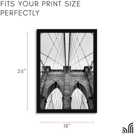 Americanflat 18x26 Poster Frame - Engineered Wood - Black - Image 2