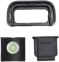 Gugxiom Eyecup Eyepiece Fit for A7C Camera, Soft Silicone Viewfinder Protector with Hot Shoe Cover Cap and Bubble Spirit Level, Anti Glare Photography Accessories Kit by MakeLifeBetter