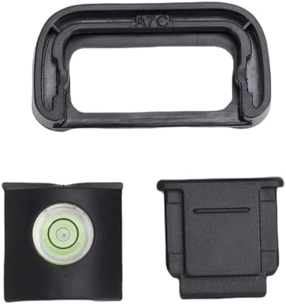 Gugxiom Eyecup Eyepiece Fit for A7C Camera, Soft Silicone Viewfinder Protector with Hot Shoe Cover Cap and Bubble Spirit Level, Anti Glare Photography Accessories Kit by MakeLifeBetter