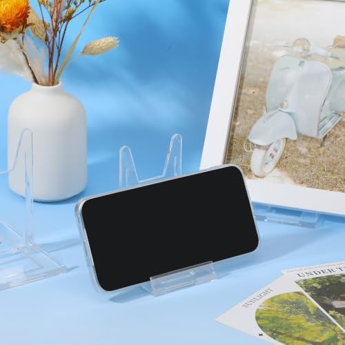 36 Pcs Acrylic Adjustable Plate Stands for Display, Clear Picture Plate Holders Easels Stands for Home Office Party Decoration, 4.3x2.4x4.1 Inch - Image 5