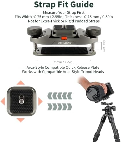 Camera Backpack Clip Arca-Style Quick Release Anti-Drop Dual-Lock - Image 5
