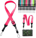 Adjustable Shoulder Strap:Comfortable iPad Strap Nylon Neck Lanyard for iPad/Samsung Tablet Case,Camera Binocular Crossbody Laptop Luggage Bag(Pink) by Gowjaw