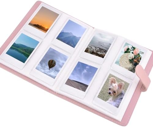 Sunmns Accessories Bundle Kit Compatible with Fujifilm Instax Mini 13 12 11 9 8 90 70 Instant Camera, Include Album, Film Stickers, Photo Frames, Hanging Frame, Strap (Pink) - Image 2