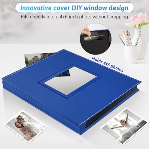 Popotop 4x6 Photo Album Holds 800 Pictures, Vegan Leather Hardcover - Image 2