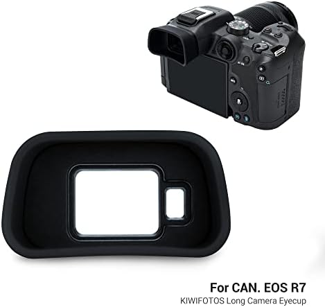 JJC Silicone Eyecup Viewfinder for Canon EOS R7 Camera with Extended Design - Image 2
