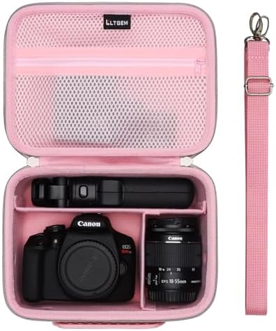 Small Camera Case Bag for Canon EOS Rebel T7/R50//R100 DSLR Camera Pink by LTGEM