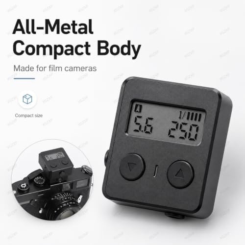 Lightweight Camera Top Light Meter, Ambient Light Digital Exposure Meter, Adjustable Shoe Mount, Ev Range 1–22, 30° Fov with OLED Display, for Film Cameras, Photography and Studio Use - Image 2