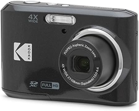 KODAK PIXPRO FZ45 16MP Compact Digital Camera, 4X Optical Zoom, AA, Black by Unknown