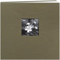 Pioneer 12 Inch by 12 Inch Postbound Silk Fabric Frame Front Memory Book, Caramel by PioneerPhotoAlbums