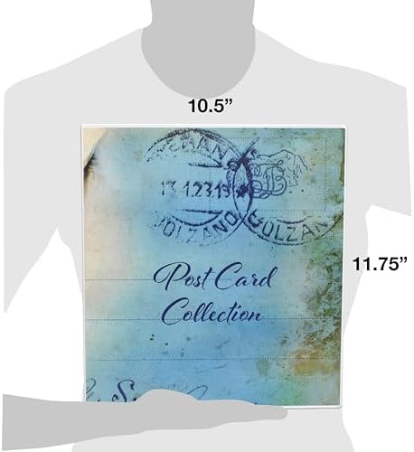 UniKeep Postcard Collector Storage Case with 20 Pages - Holds up to 120 Postcards Measuring 4" x 6" - Additional Pages Can Be Added (Blue) - Image 2