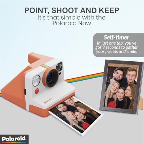 Polaroid Now Generation 3 I-Type Instant Camera (Coral) Bundle with Color I-Type Film (8 Exposures), Hard Protective Case and Wrist Strap - Image 5