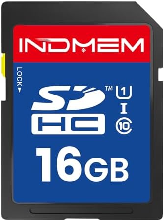 16GB SD Card, C10 SDHC UHS-I Memory Cards U1 Class 10 High-Speed Full 4K HD Video Compatible with Digital Point-and-Shoot Cameras, HD Camcorders, DSLR and PC by elecacc