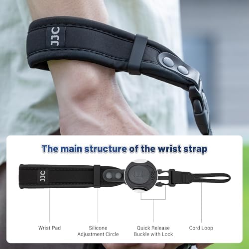 JJC Updated Soft Camera Hand Strap Wrist Strap for Canon EOS R RP R5 R6 R10 - Image 3