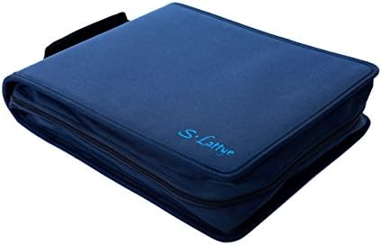 DVD CD Storage Case with Extra Wide Title Cover Pages for Blu Ray Movie Music Audio Disk (Portable Carrying Binder Holder Wallet Album Home Organizer Shelf )- Blue, 128 disk units, 64 cover pockets - Image 6