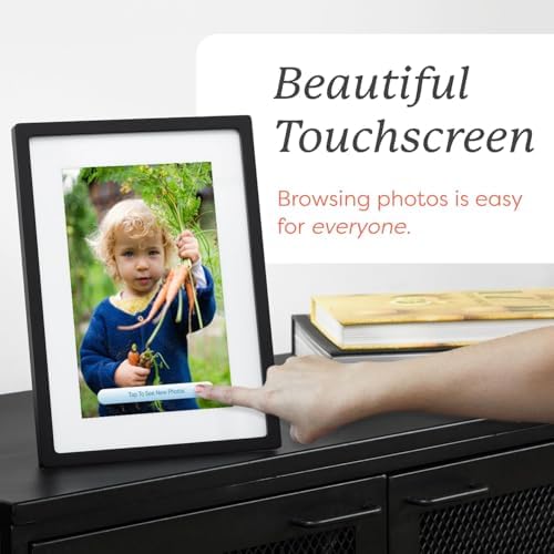 Skylight Digital Picture Frame, Load from Phone Capability, 15" Black - Image 5