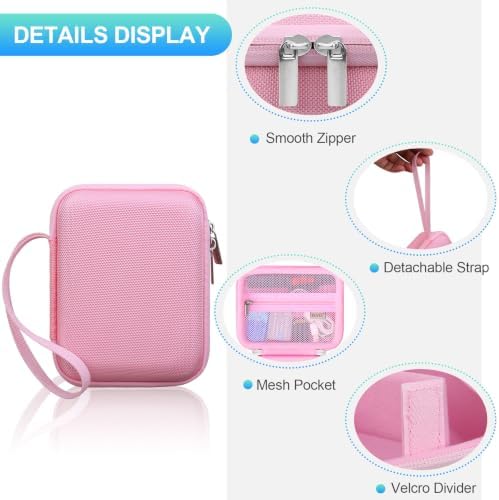 BOVKE Hard Carrying Case for KODAK Snapic A1 35mm Film Camera, Pink - Image 4