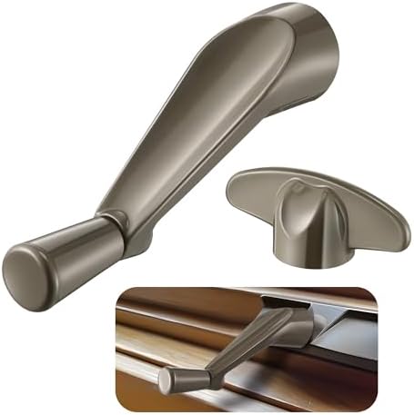 2 Pack 3/8 Inch Casement Window Crank Handles, 12-Spline Spindle Fit, Stone by Avenuebool