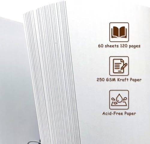 Scrapbook Album 10x10 Inch, Hardcover Kraft Paper Photo Album with 60 Sheets/120 Pages, Memory Book for Wedding, Anniversary, Christmas, Baby Shower, Ideal for Preserving Precious Moments - Image 4