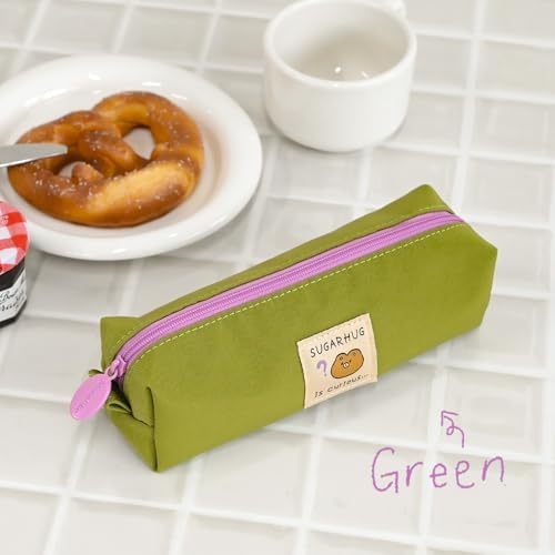 Monolike Unmatched Friends Block Pencil Case, Green - Pencil Pouch, Portable Pencil Bag, Pencil Case, Office Pouch case, Soft - Image 3