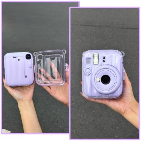 Clear Case for Fujifilm Instax Mini 13 Instant Camera, Clear Purple - Image 5