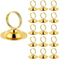 Urban Deco 16 PK Table Card Holder Place Card Holders Steel Card Holders for Photos, Food Signs, Memo Notes, Weddings, Restaurants, Birthday（Gold） by UrbanDeco