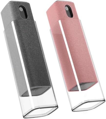 EVEO Car Screen Cleaner Spray and Wipe -2-in-1 iPad Accesories Laptop screen cleaner, New Car Essentials - Touchscreen Cleaner for tesla, Laptop, Computer, MacBook and More - 2 Pack (Grey & Rose Gold) by EVEO