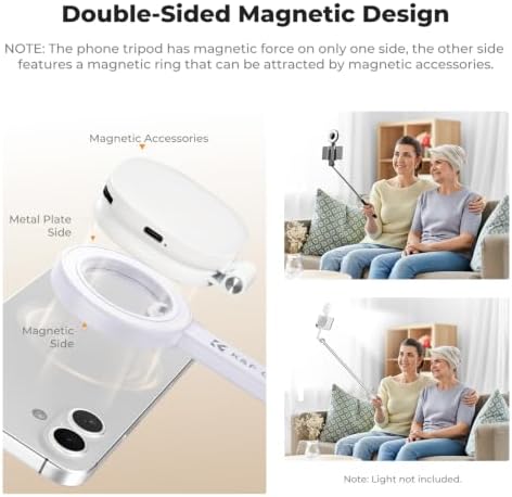 K&F CONCEPT Lightweight 71 inch Magnetic Selfie Stick Tripod - Image 3
