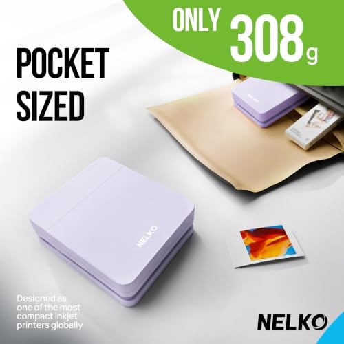 Nelko PP01 Photo Printer, 2x3 Portable Photo Printer, Mini Printer, Purple - Image 6