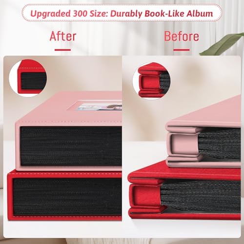 Popotop 4x6 Photo Album Holds 300 Pictures, Vegan Leather Hardcover - Image 6