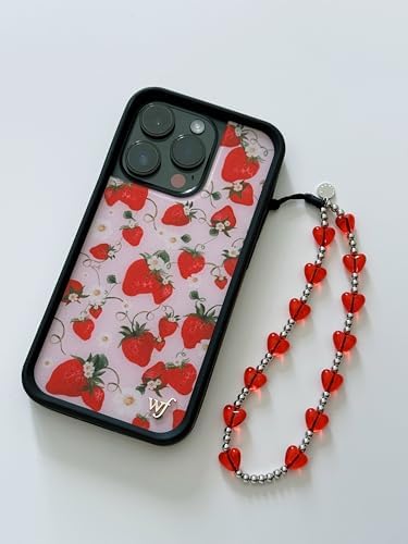 Drawwind Phone Charm Beaded Wristlet Strap Universal Cell Phone Lanyard Cute Bracelet Wrist Strap Beaded Chain String Handmade Accessories for Case Camera Bags (Lucky Love) - Image 2