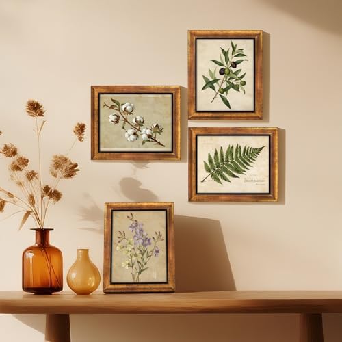 XUANLUO 8x10 Picture Frames Set of 4,Rustic Retro Photo Frame(Gold) - Image 5