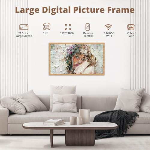 Dragon Touch 21.5 Inch WiFi Digital Picture Frame - Image 3