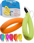 Nordic Flash Floating Wrist Strap (2-pack) for Phone & Action Camera - Compatible with GoPro Hero 13, Insta360 X4, DJI Action 5 Pro, OM System TG-7, Kodak PixPro WPZ2 & iPhone - Green & Orange by NordicFlash