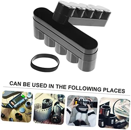 Artibetter 2pcs Box Film Storage Box Desktop Carrying Case Desktop Case Desktop Stand Film Canisters Desktop Protector Film Canister Holder 35mm Film Holder Plastic Empty Box with Cover - Image 7