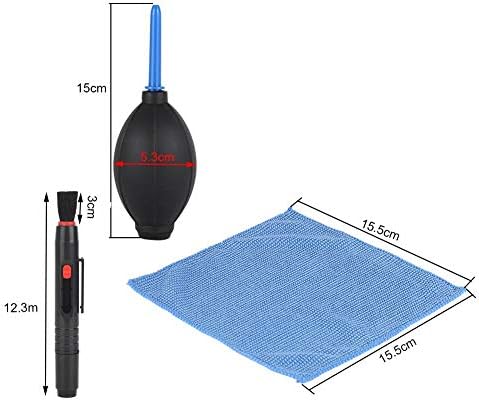 Zerodis Cleaning Tools Kit Portable Dust Blower Brush Microfiber Cloth for DSLR Cameras with 3pcs Set for Lenses Sensors Keyboards Camera Lens Cleaning - Image 5