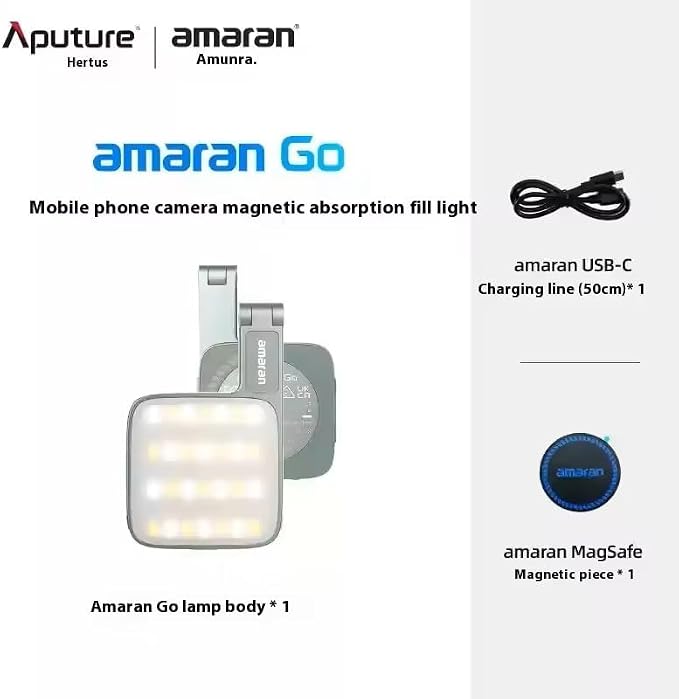 Amaran Go Magnetic Selfie Phone Light,Dual LED Light Source (Green) | with Adjustable Mirror Light CCT 2700K-6500K,Rechargeable for Selfie,Makeup,Video Conference,TikTok,for iPhone & Android - Image 9