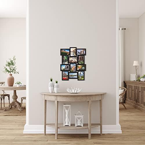 MELANNCO Collage Picture Frame 18x23 Inch Black - Holds 12 Photos in 4x6 and 6x4 Formats - Wall Display for Home Decor, Horizontal or Vertical Hanging - Image 6