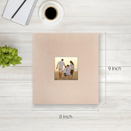 potricher Photo Album 4x6 Pictures, 200 Pockets, Linen Cover, Beige - Image 2