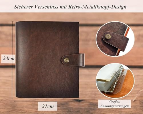Genuine Leather Photo Album 4x6 for 200 Photos, Scrapbook with Writing Space of 30 Papers, Travel Family Wedding Kids Graduation Ultrasound Baby Picture Album, Fathers Day Gift, Brown - Image 3