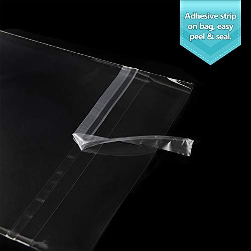 Golden State Art 6x9 Inch Crystal Sealed Clear Plastic Sleeves,100 Pack - Image 5