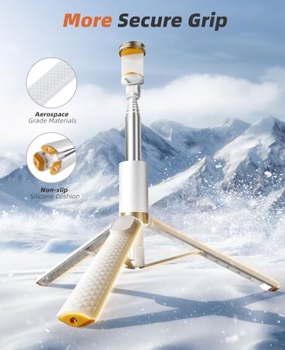 Tripod for iPhone, Selfie Stick with Remote, Stable & Durable Phone Tripod - Image 4