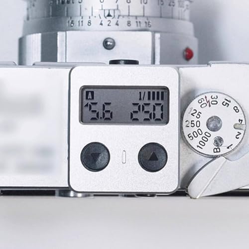 Camera Top Light Meter, Ambient Light Digital Exposure Meter with 30° FOV, OLED Screen, Silver - for Film Cameras, Photography & Studio Use - Image 4
