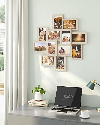 SONGMICS 12-Pack 4 x 6 Collage Picture Frames with Glass Front - Image 6