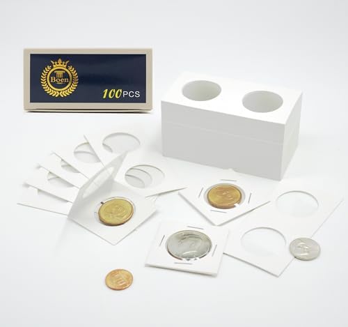 Boen 33mm Coin Flips 300Pcs 2x2 Cardboard Holders - Image 4