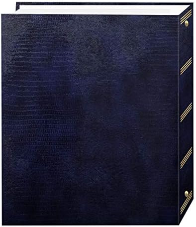 Pioneer Photo Albums Magnetic Self-Stick 3-Ring Photo Album 100 Pages (50 Sheets), Navy Blue and Pioneer Photo Albums A4-100 Black Photo Album, 100 Pockets 4"x6" - Image 3