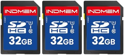 32GB SD Card (3 Pack), C10 SDHC UHS-I Memory Cards U1 Class 10 High-Speed Full 4K HD Video Compatible with Digital Point-and-Shoot Cameras, HD Camcorders, DSLR and PC by elecacc