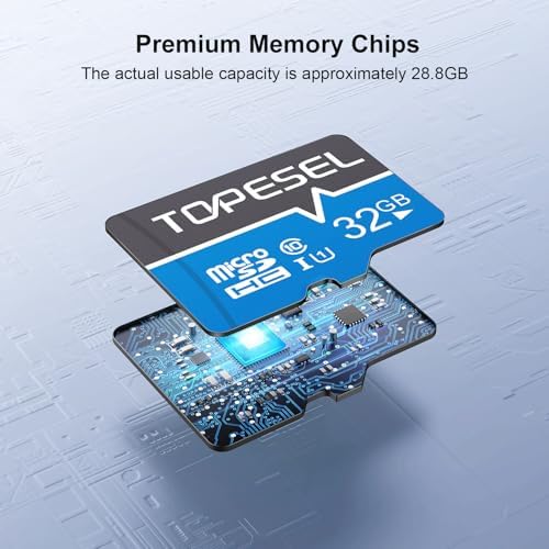 TOPESEL 32GB(The Actual Usable Capacity is 28.8GB) Micro SD Card 2 Pack Memory Cards MicroSDHC UHS-I TF Card Class 10(32GB 2Pack) - Image 6
